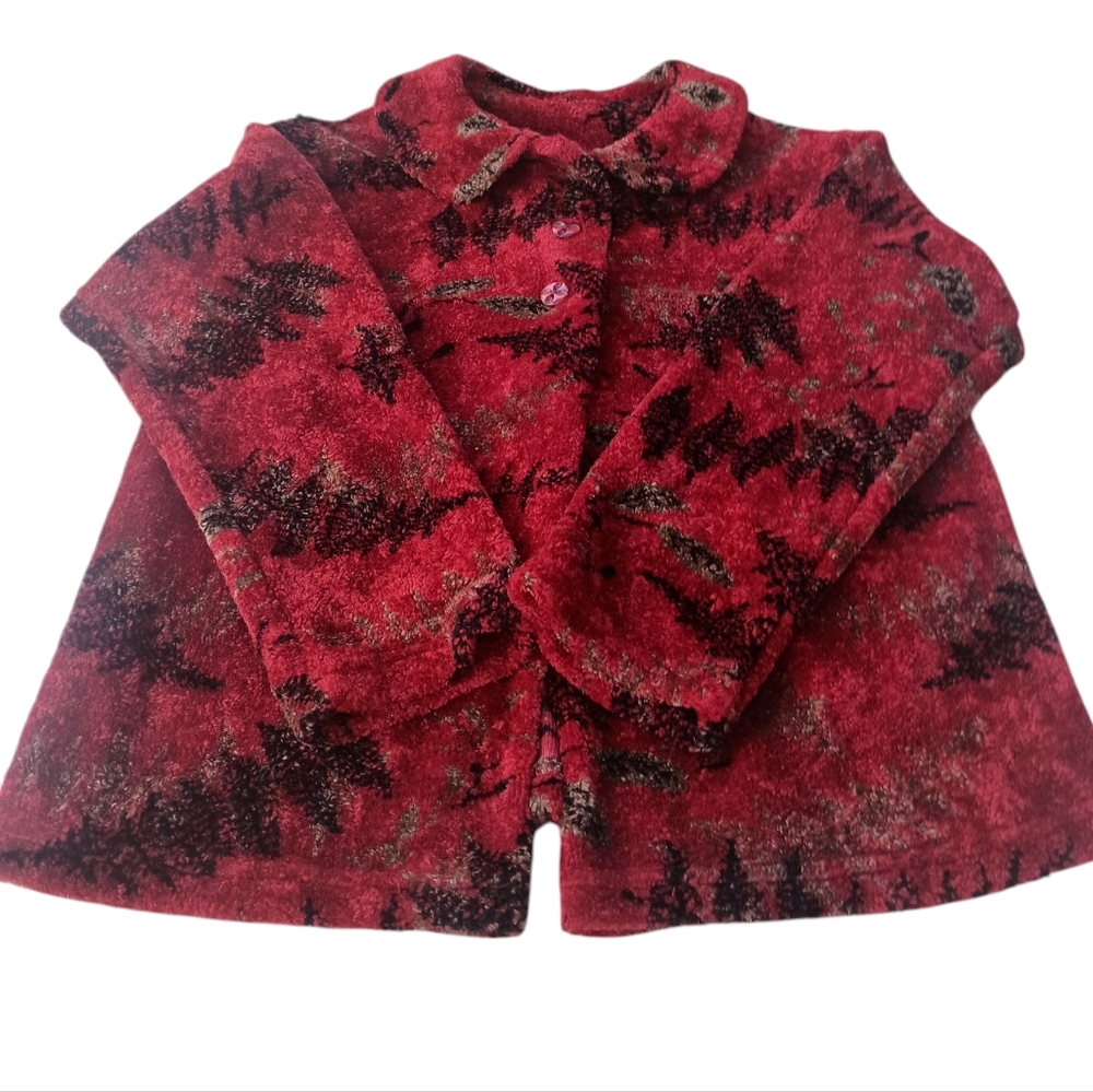 Plaid Moose Shawl/Cape Sweater